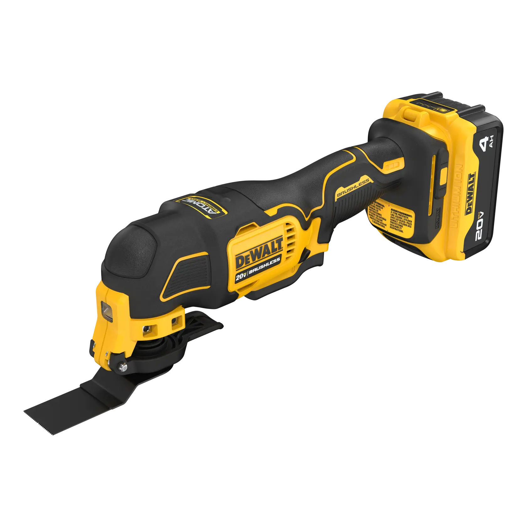 DeWalt DCS354PK ATOMIC 20V MAX Lithium-Ion Cordless Brushless Oscillating Tool Kit with 4.0 Ah Battery and (2) Blades - image 6