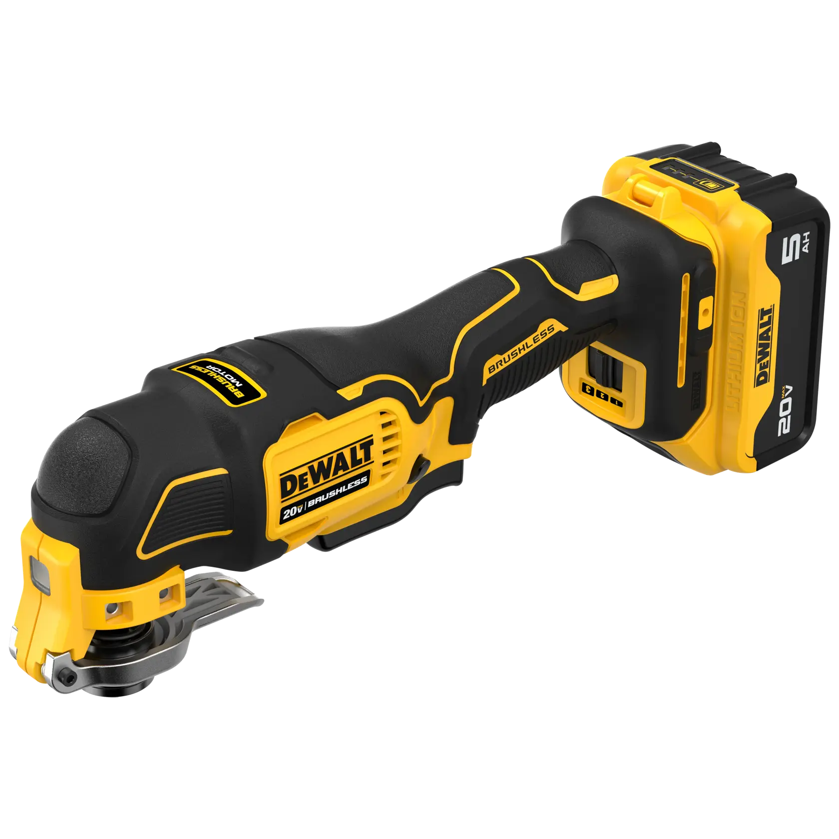 DeWalt DCS356P1 20V MAX Brushless Oscillating Multi-Tool Kit with 5Ah Battery - image 3