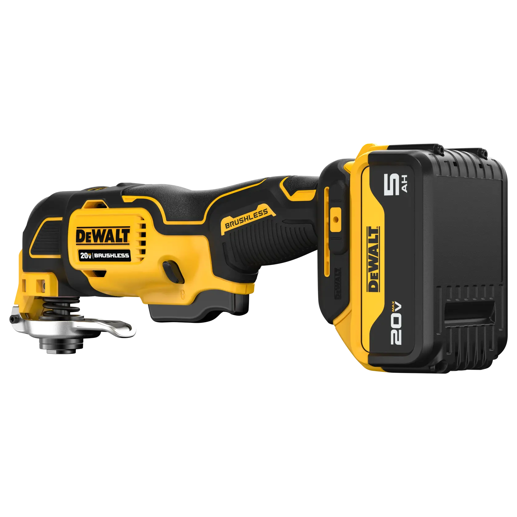 DeWalt DCS356P1 20V MAX Brushless Oscillating Multi-Tool Kit with 5Ah Battery - image 5