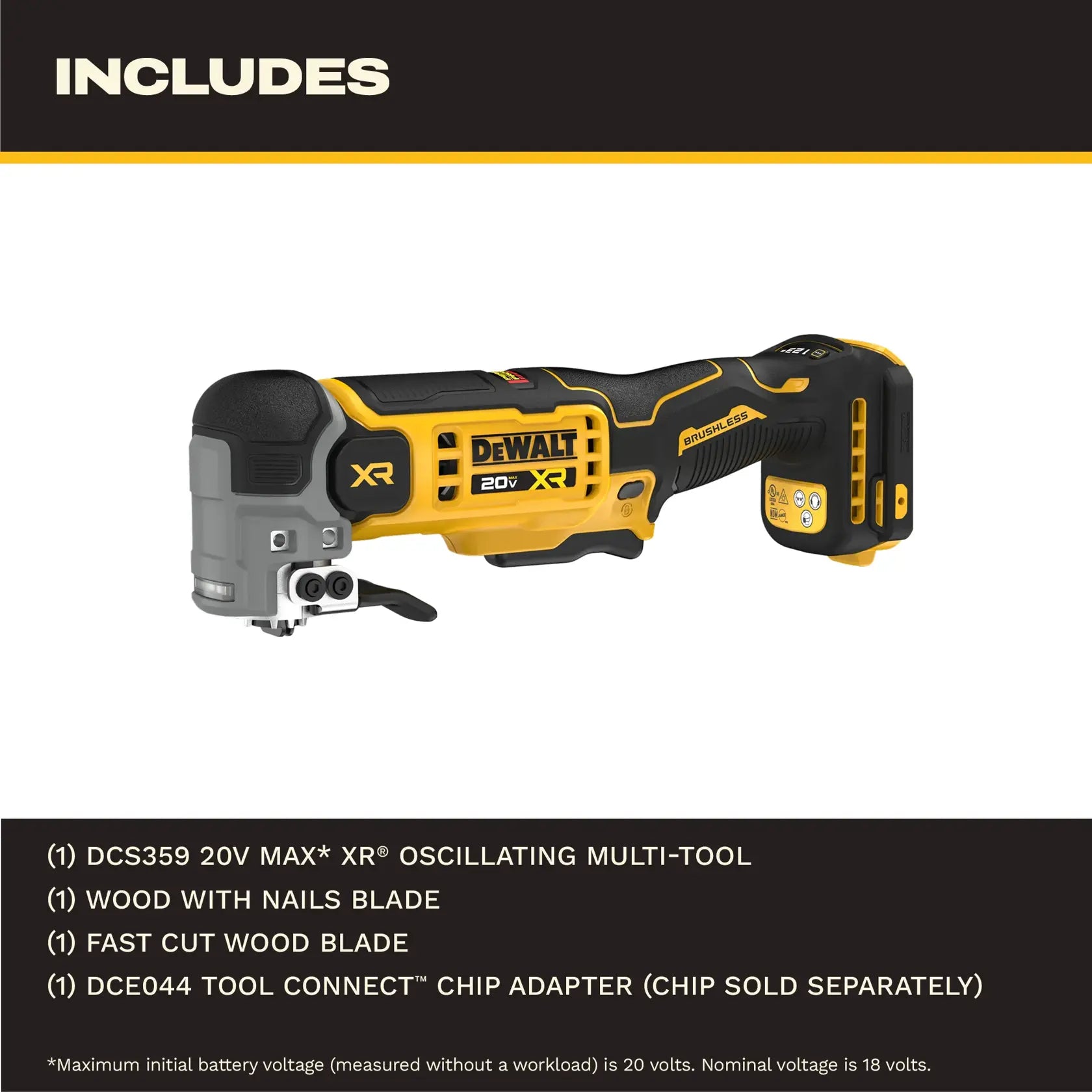 DeWalt DCS359B 20V MAX XR Oscillating Multi-Tool (Tool Only) - image 4