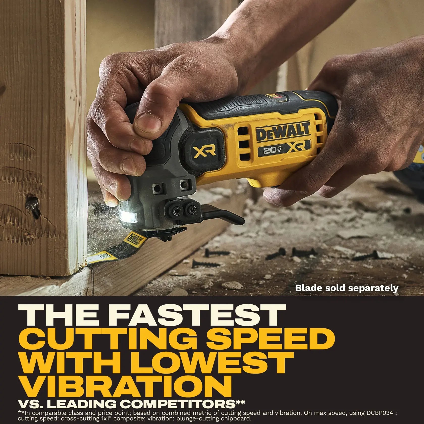 DeWalt DCS359E1 20V MAX XR Oscillating Multi-tool with (1) 1.7Ah Battery - image 6