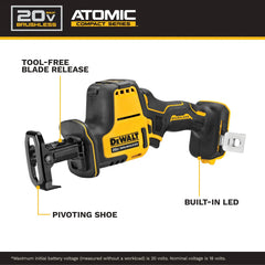 DeWalt DCS369E1 ATOMIC 20V MAX Cordless One-Handed Reciprocating Saw Kit with DEWALT POWERSTACK - image 4