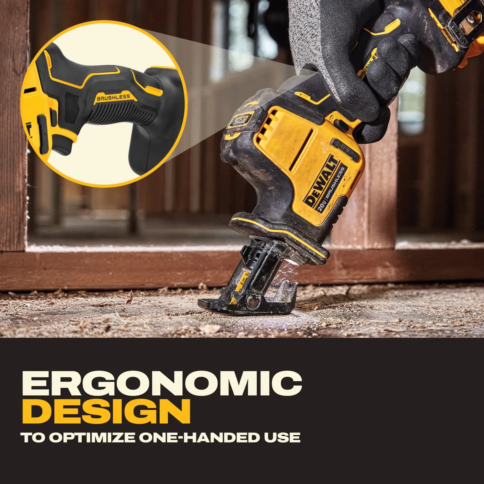 DeWalt DCS369E1 ATOMIC 20V MAX Cordless One-Handed Reciprocating Saw Kit with DEWALT POWERSTACK - image 6