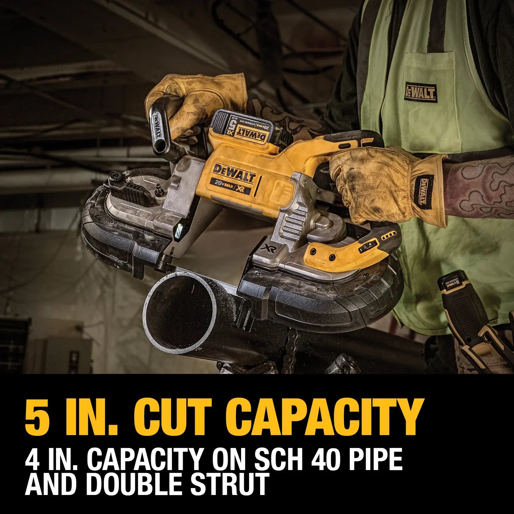 DeWalt DCS374P2 20V MAX XR Brushless Deep Cut Band Saw Kit - image 6