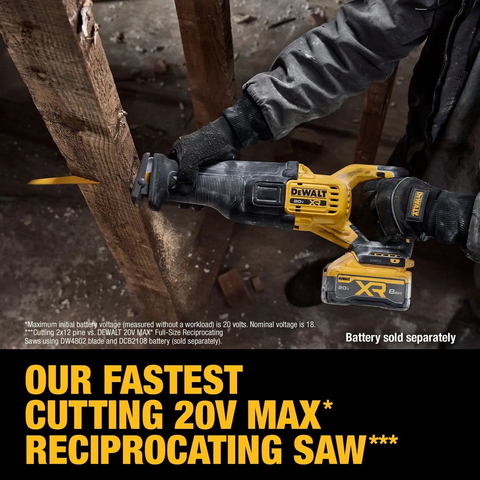 DeWalt DCS384B 20V MAX XR Brushless Cordless Reciprocating Saw (Tool Only) - image 5