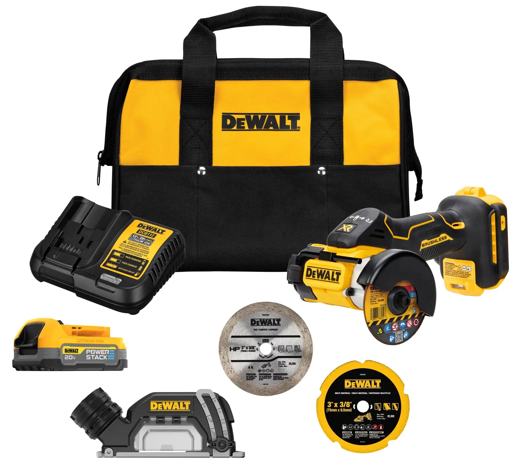 DeWalt DCS438E1 XR 20V MAX Brushless Cordless 3 in. Cut-Off Tool Kit - image 1