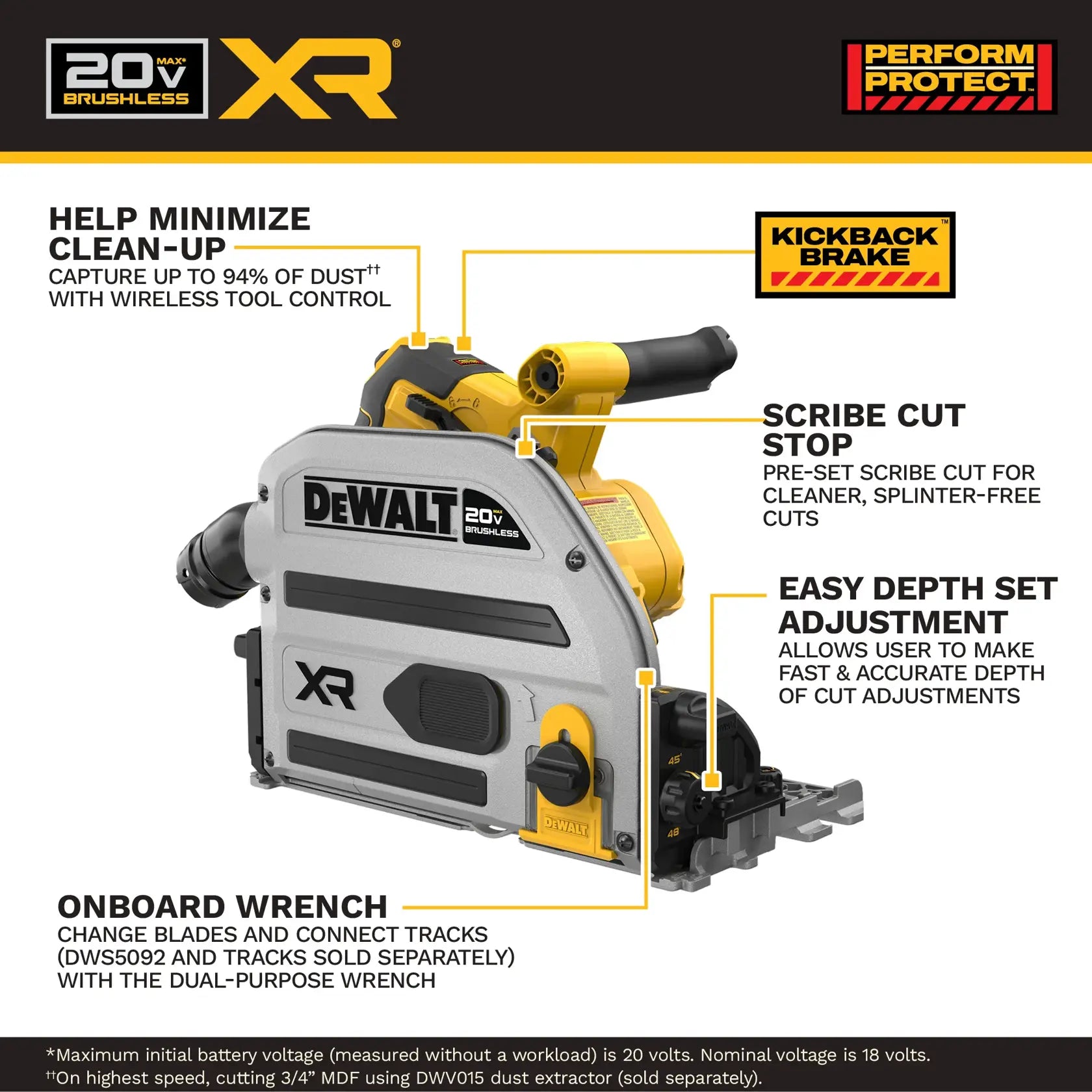 DeWalt DCS525B 20V XR 6-1/2-in Track Saw (Tool Only) - image 5