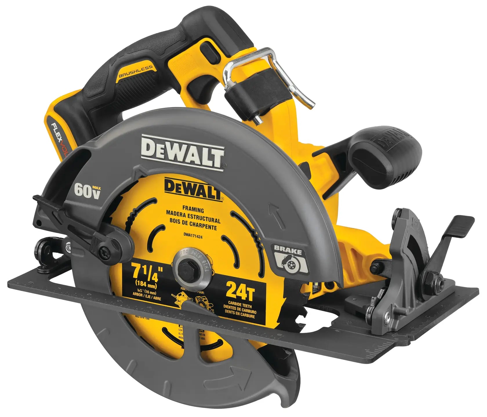 DeWalt DCS578B 60V MAX 7-1/4-in Brushless Circular Saw With Electronic Brake (Tool Only) - image 2
