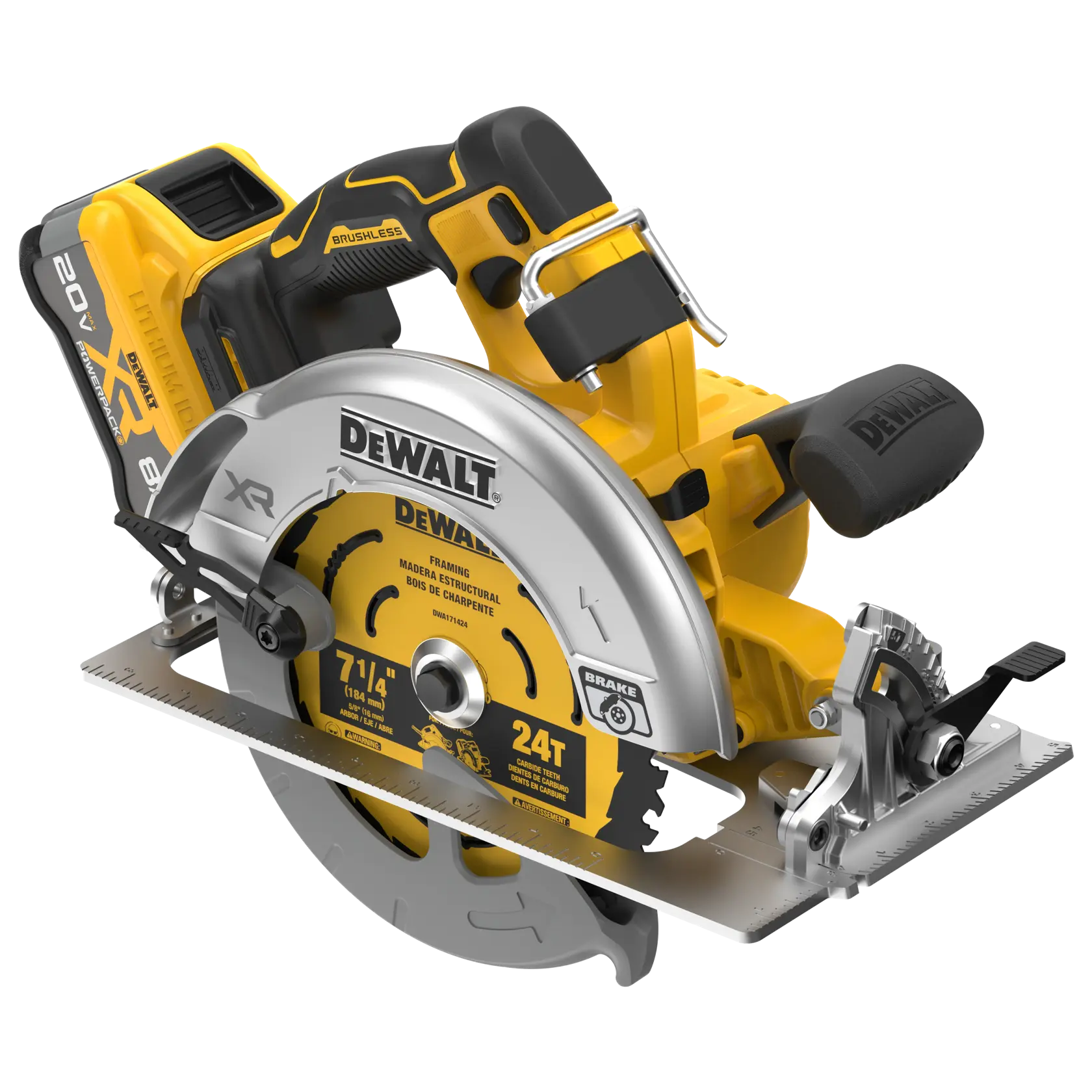 DeWalt DCS590WW1 20V MAX XR 7-1/4 in. BrushlessCircular Saw Kit - image 3