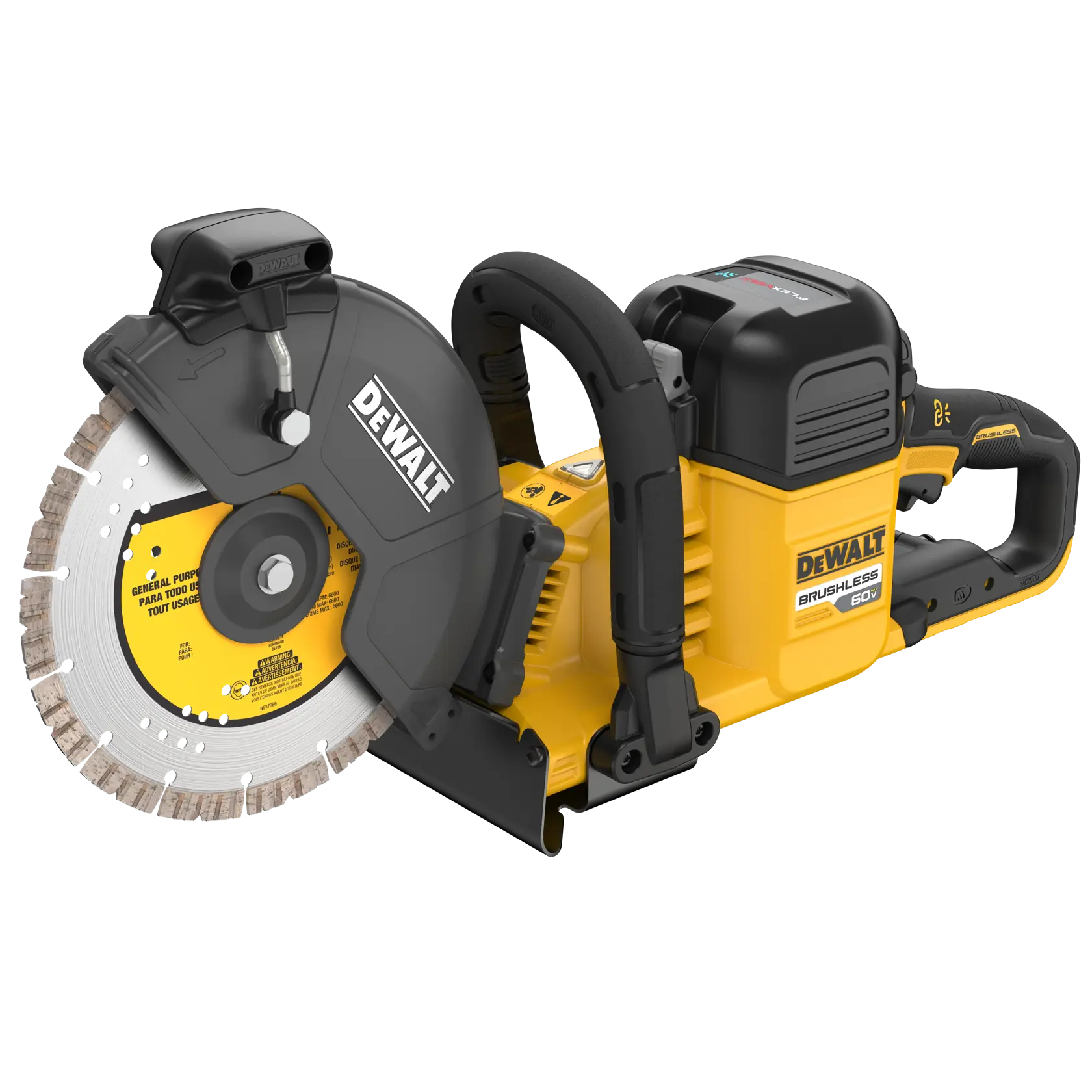 DeWalt DCS692X2 60V MAX 9-in Brushless Cordless Cut-Off Saw - image 3