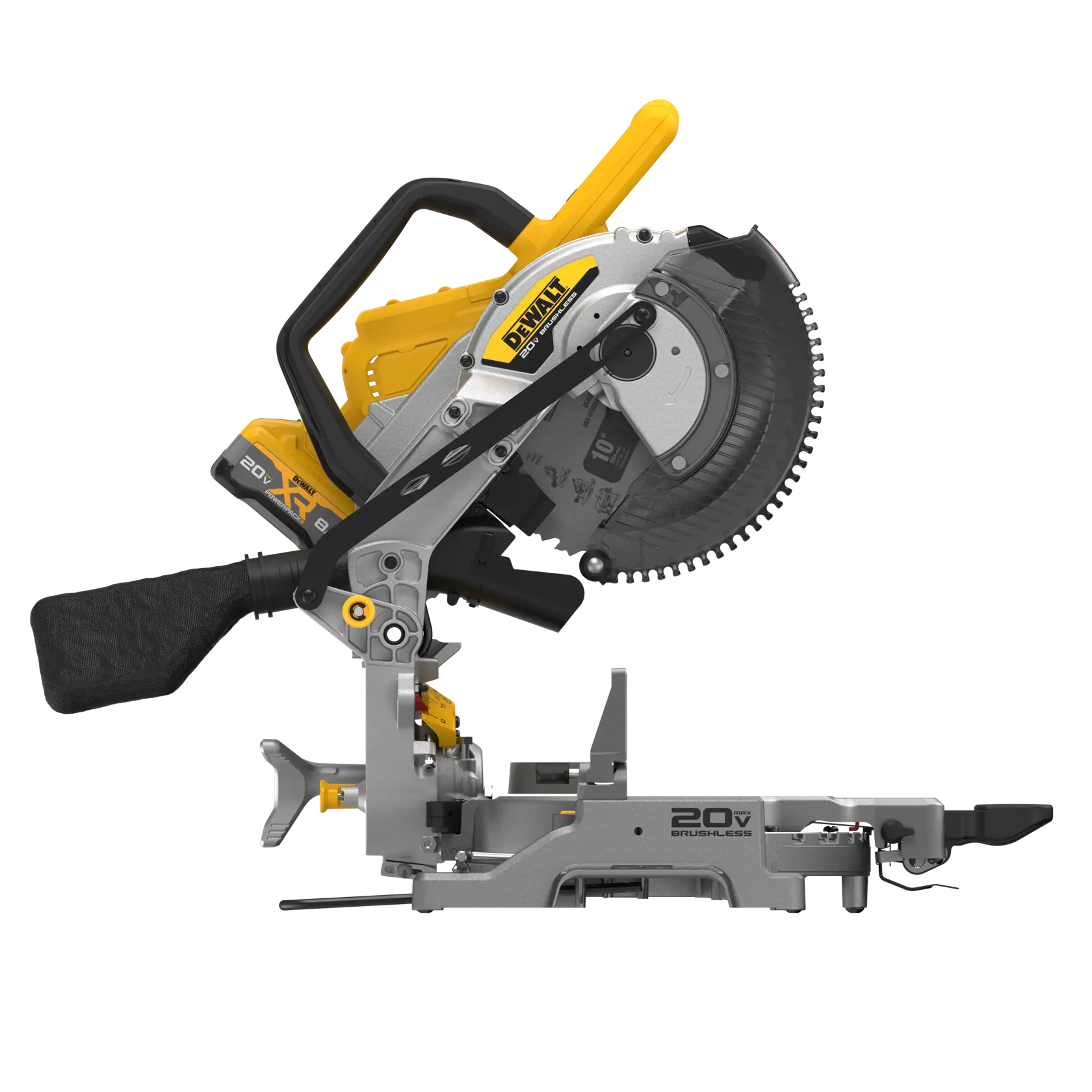 DeWalt DCS714WW1 20V MAX XR 10" Double Bevel Fixed Miter Saw Kit - image 6