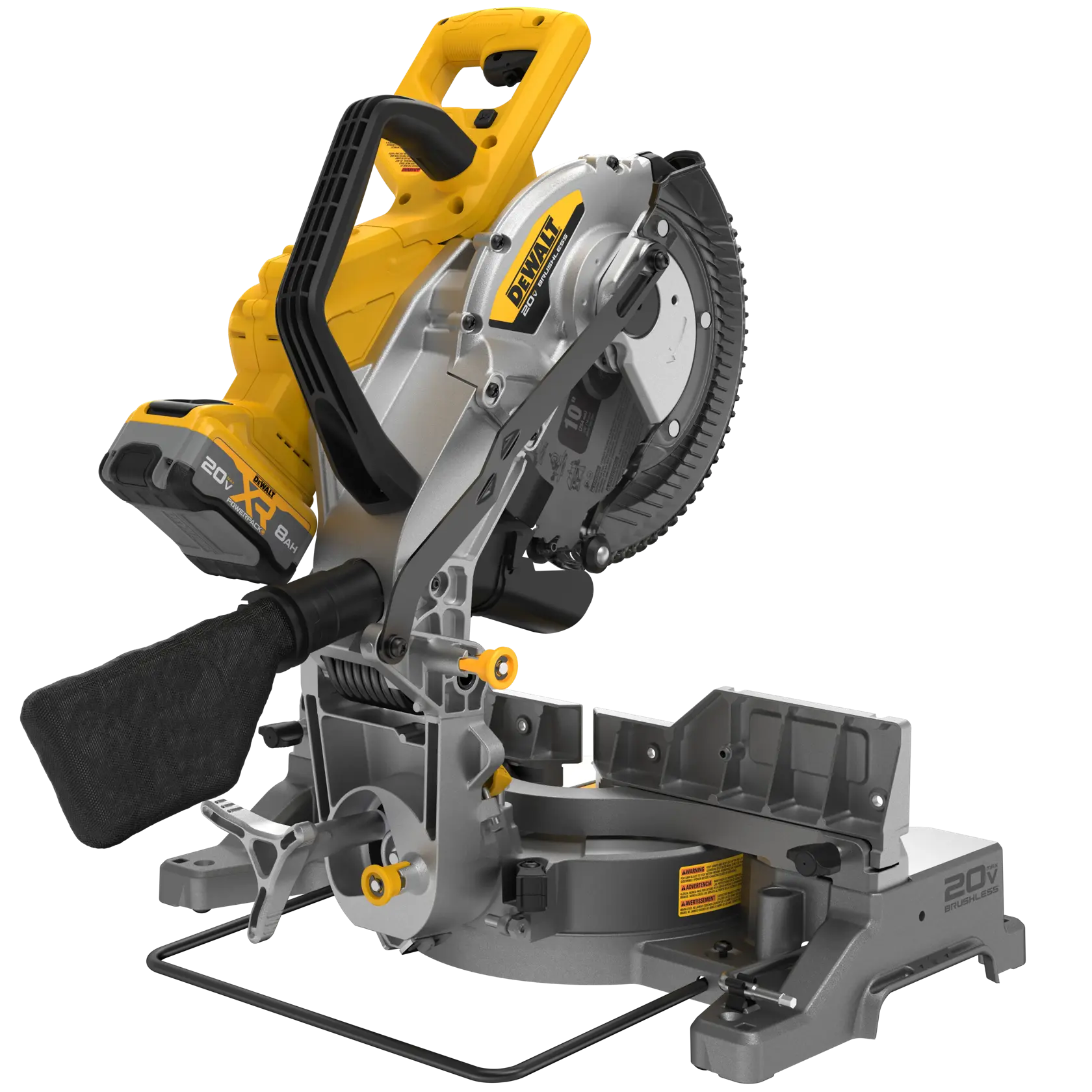 DeWalt DCS714WW1 20V MAX XR 10" Double Bevel Fixed Miter Saw Kit - image 7