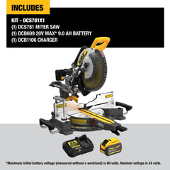 DeWalt DCS781X1 60V MAX 12-in Brushless Cordless Double-Bevel Sliding Miter Saw Kit - image 3