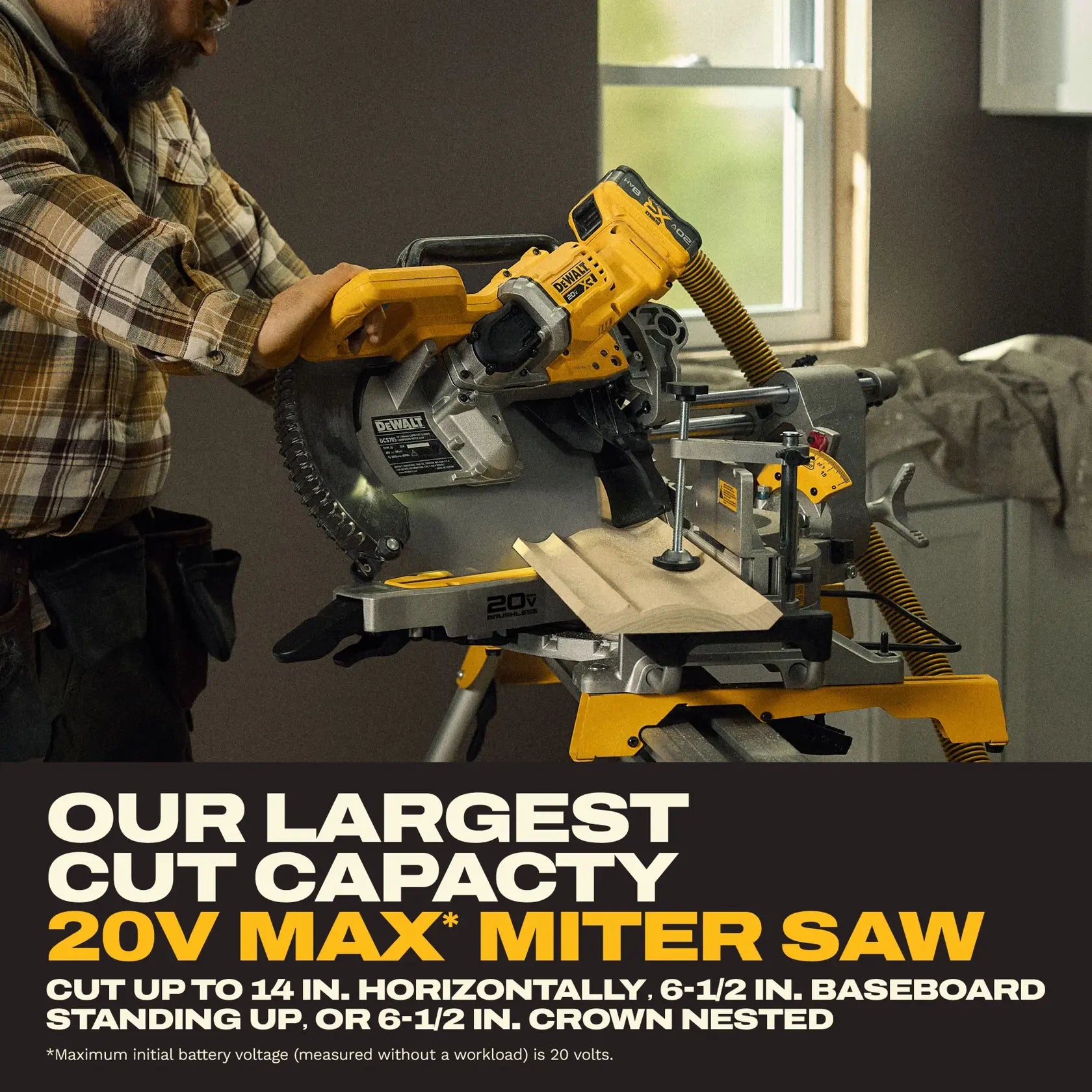 DeWalt DCS785WW1 20V MAX XR 12 in. Double Bevel Sliding Miter Saw Kit - image 6