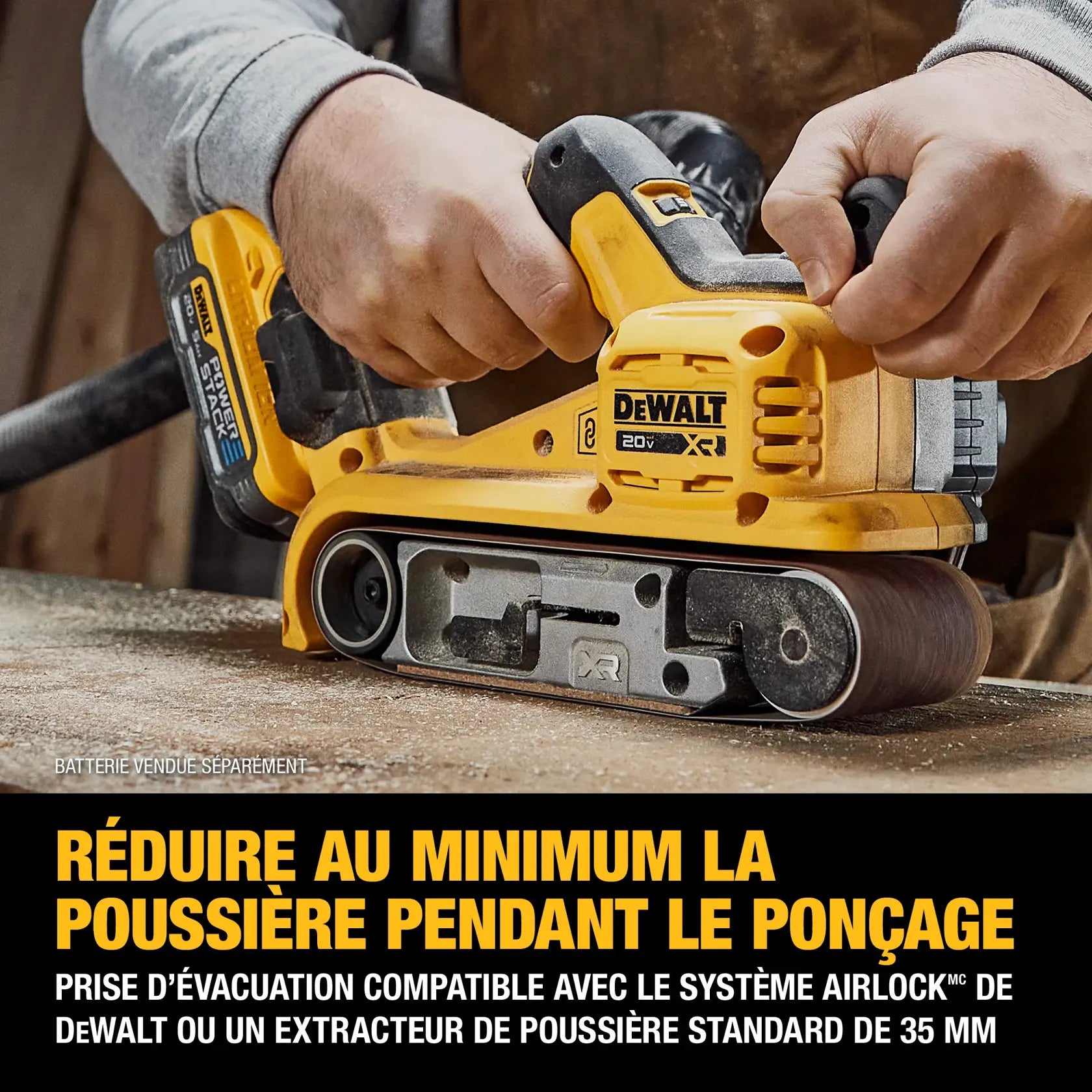 DeWalt DCW220B 20V MAX XR Brushless Cordless 3-in x 21-in Belt Sander (Tool Only) - image 6