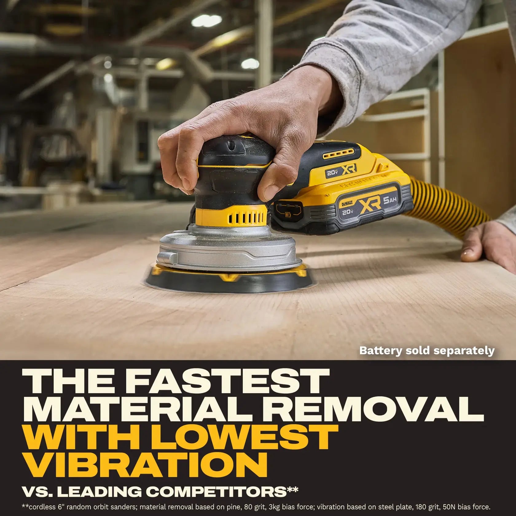 DeWalt DCW230B 20V XR 6-in Random Orbit Sander (Tool Only) - image 6