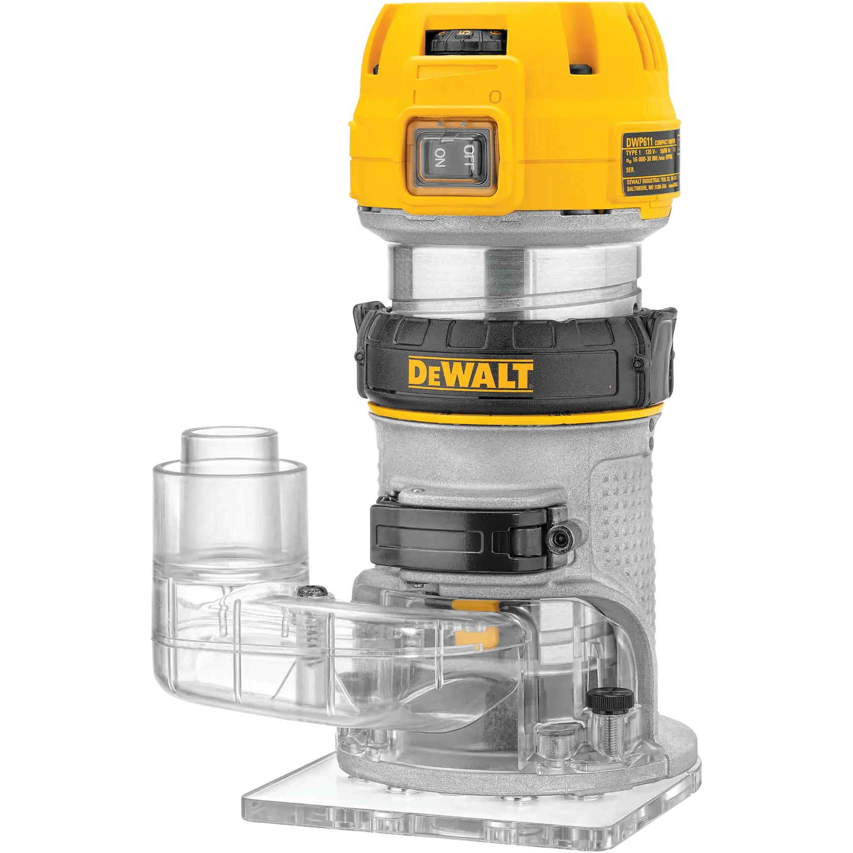 DeWalt DNP615 Dust Collection Adapter for Compact Router Fixed Base - image 2