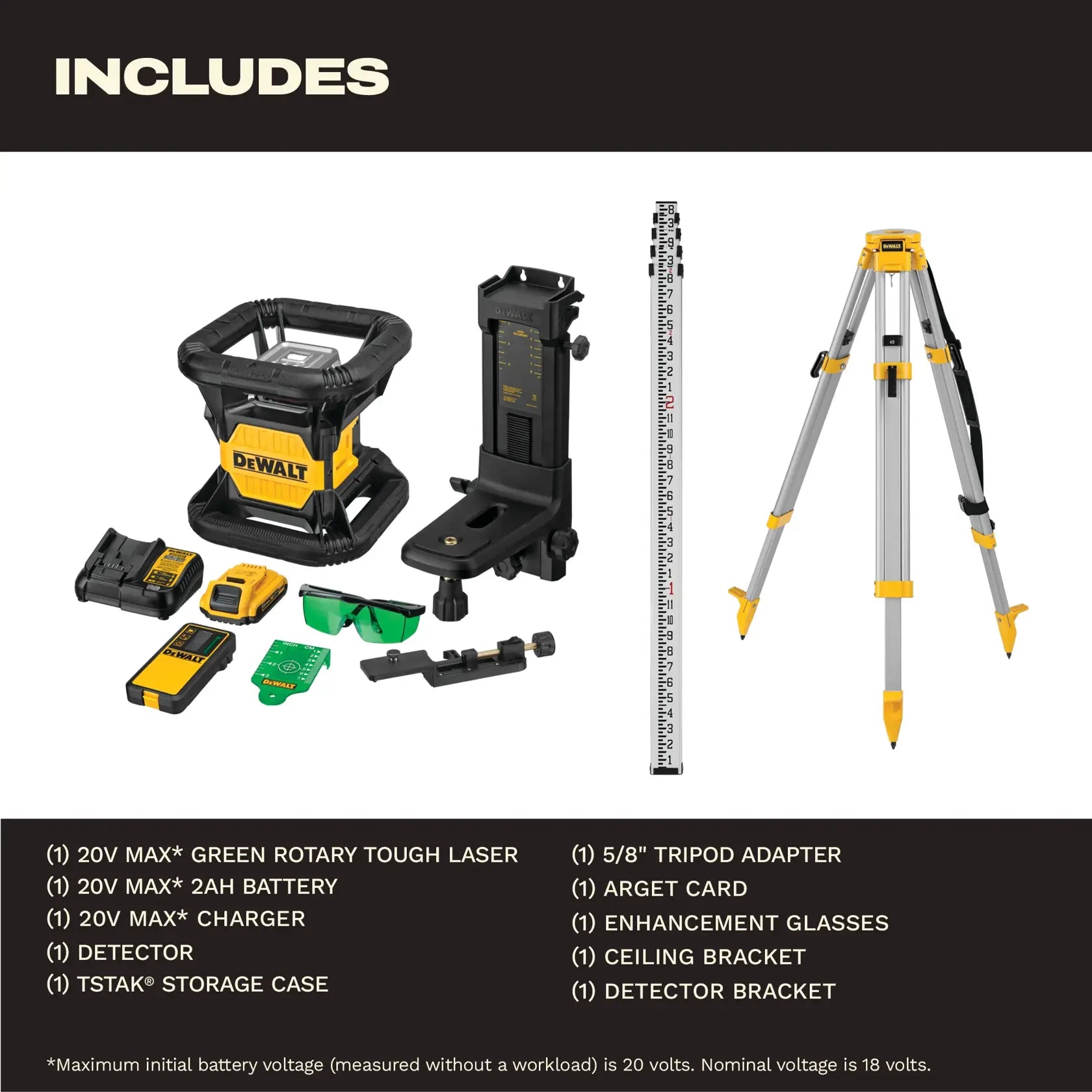 DeWalt DW079LG 20V MAX Green Rotary Laser Level - image 7