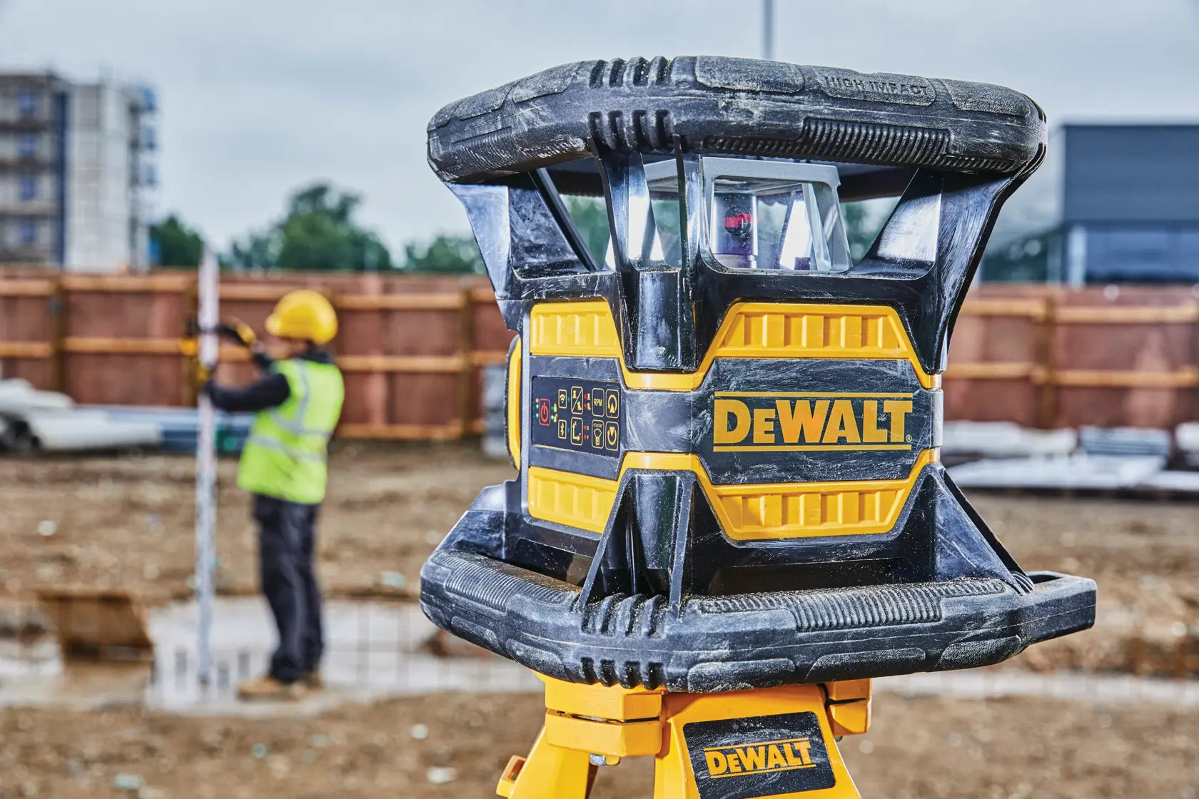 DeWalt DW080LRS 20V MAX Tool Connect Red Tough Rotary Laser Level - image 11