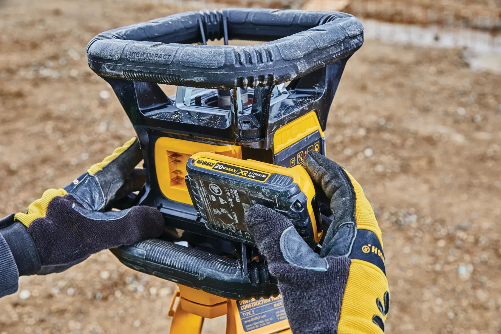 DeWalt DW080LRS 20V MAX Tool Connect Red Tough Rotary Laser Level - image 13