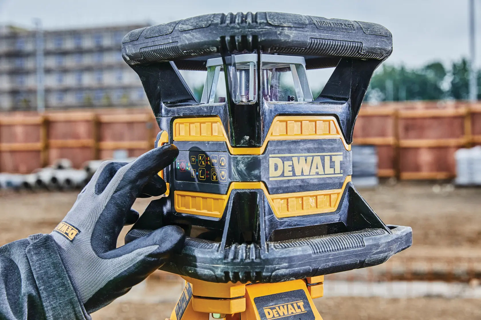 DeWalt DW080LRS 20V MAX Tool Connect Red Tough Rotary Laser Level - image 14