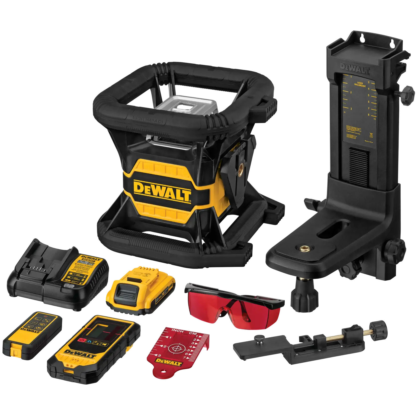 DeWalt DW080LRS 20V MAX Tool Connect Red Tough Rotary Laser Level - image 2