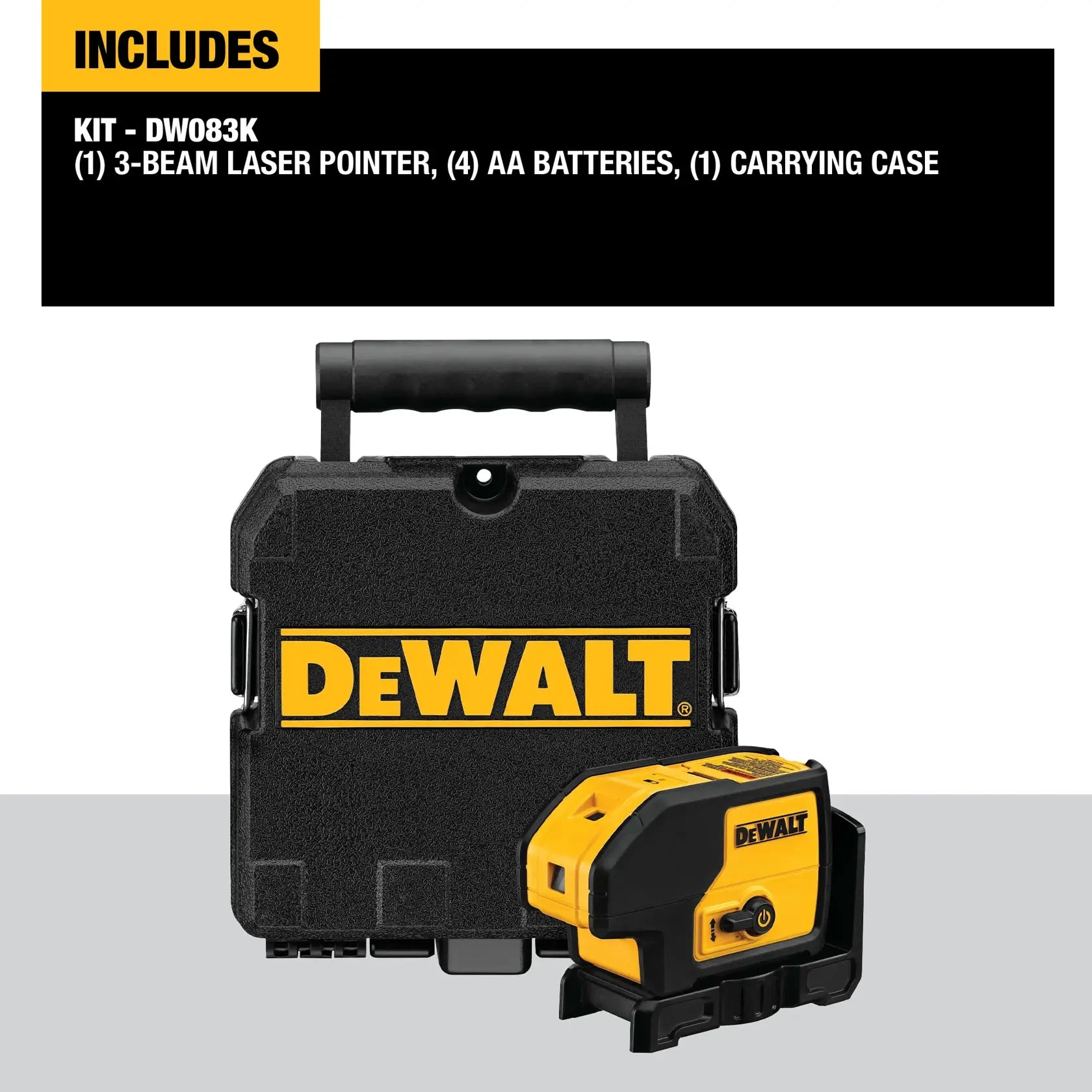 DeWalt DW083K 3 Beam Laser Pointer - image 2