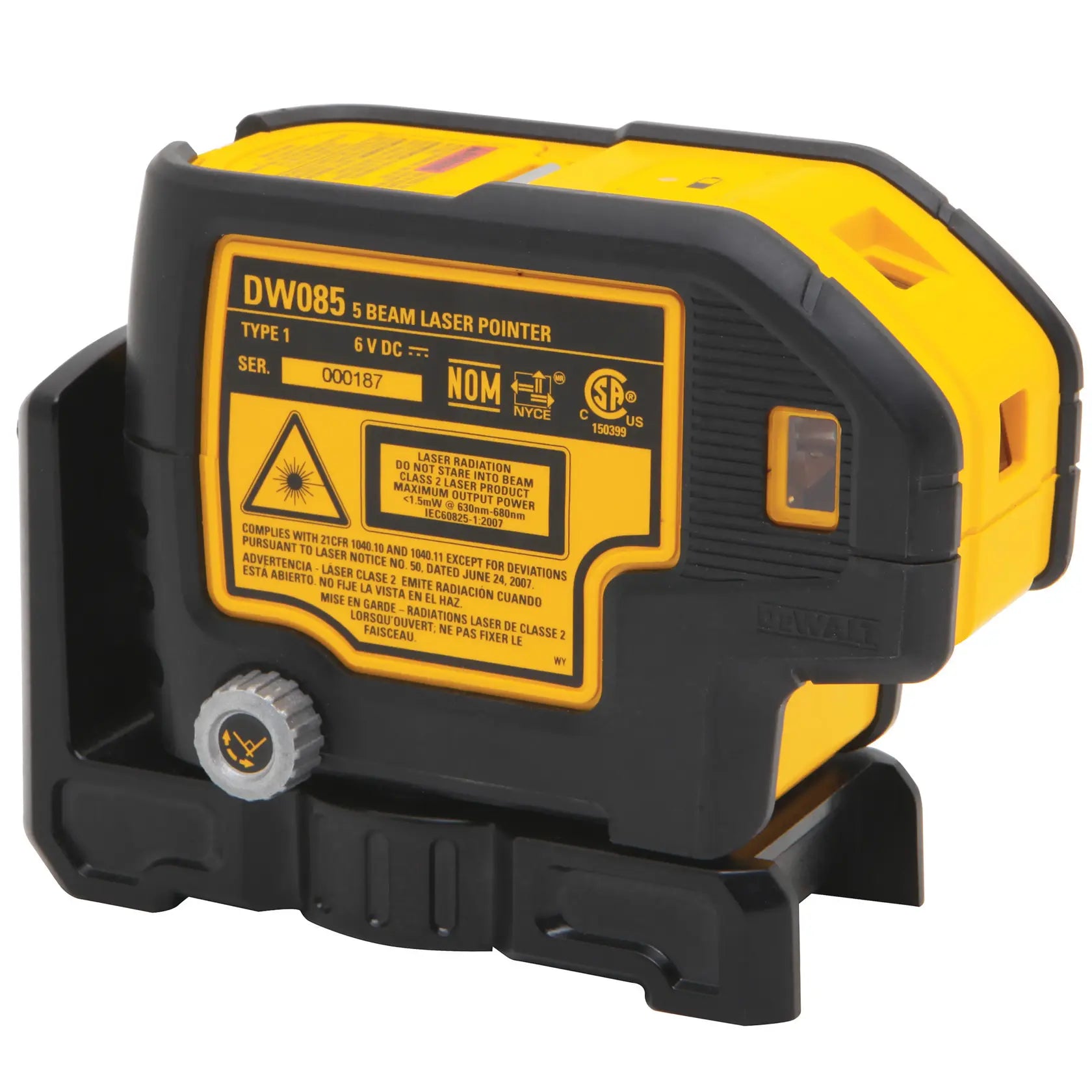 DeWalt DW085K Self-Leveling 5-Beam Laser Pointer - image 2