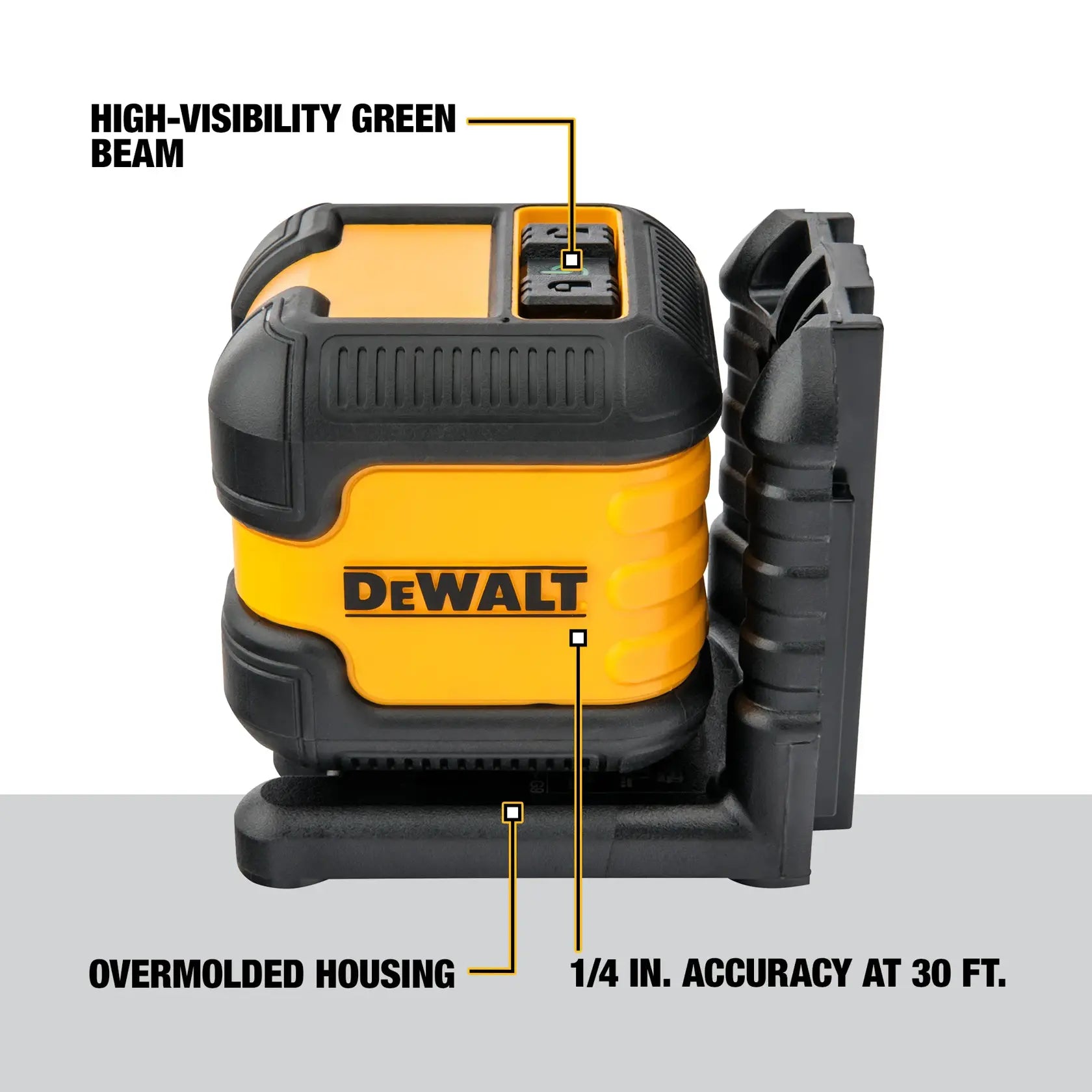 DeWalt DW08802CG 55 ft. Range Green Cross Line Laser Level - image 5