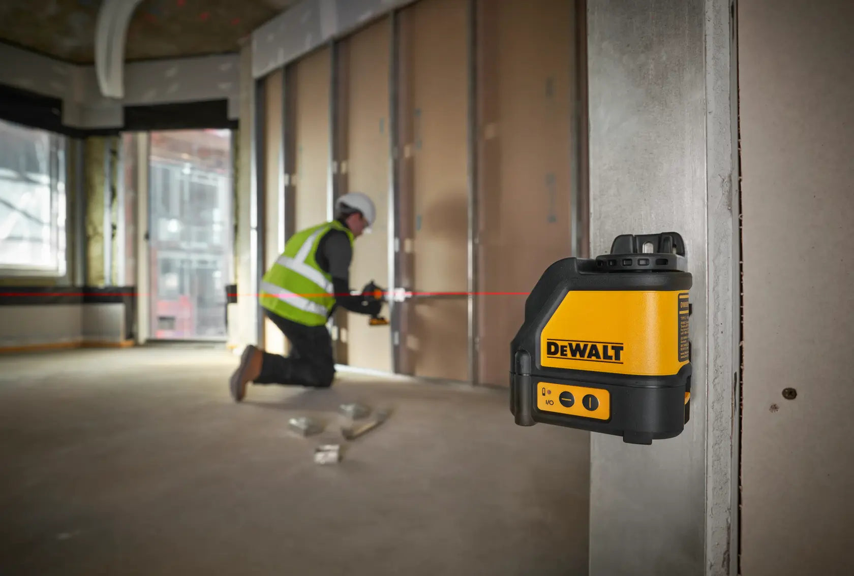 DeWalt DW088K 165 ft. Red Self Leveling Cross Line Laser - image 7