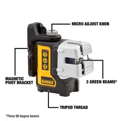 DeWalt DW089CG 3-Line Green Laser Level - image 4