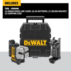 DeWalt DW089K Red Self-leveling 3-beam Cross Line Laser Level - image 2