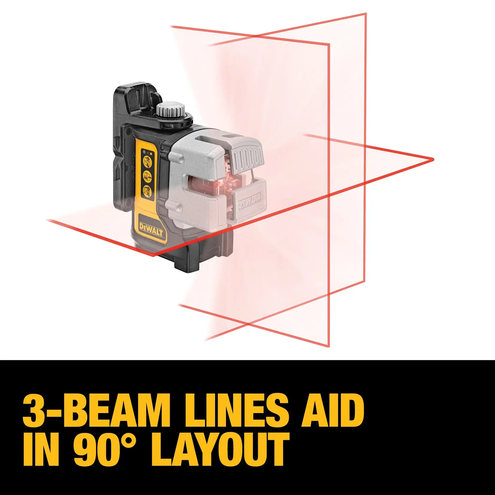 DeWalt DW089K Red Self-leveling 3-beam Cross Line Laser Level - image 4