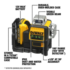 DeWalt DW089LG 12V MAX 3 x 360 Green Line Laser - image 3