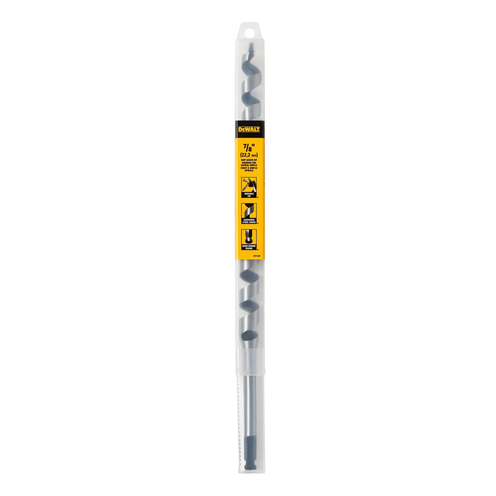 DeWalt DW1685 7/8" x 6" Short Power Ship Auger Bit - image 2