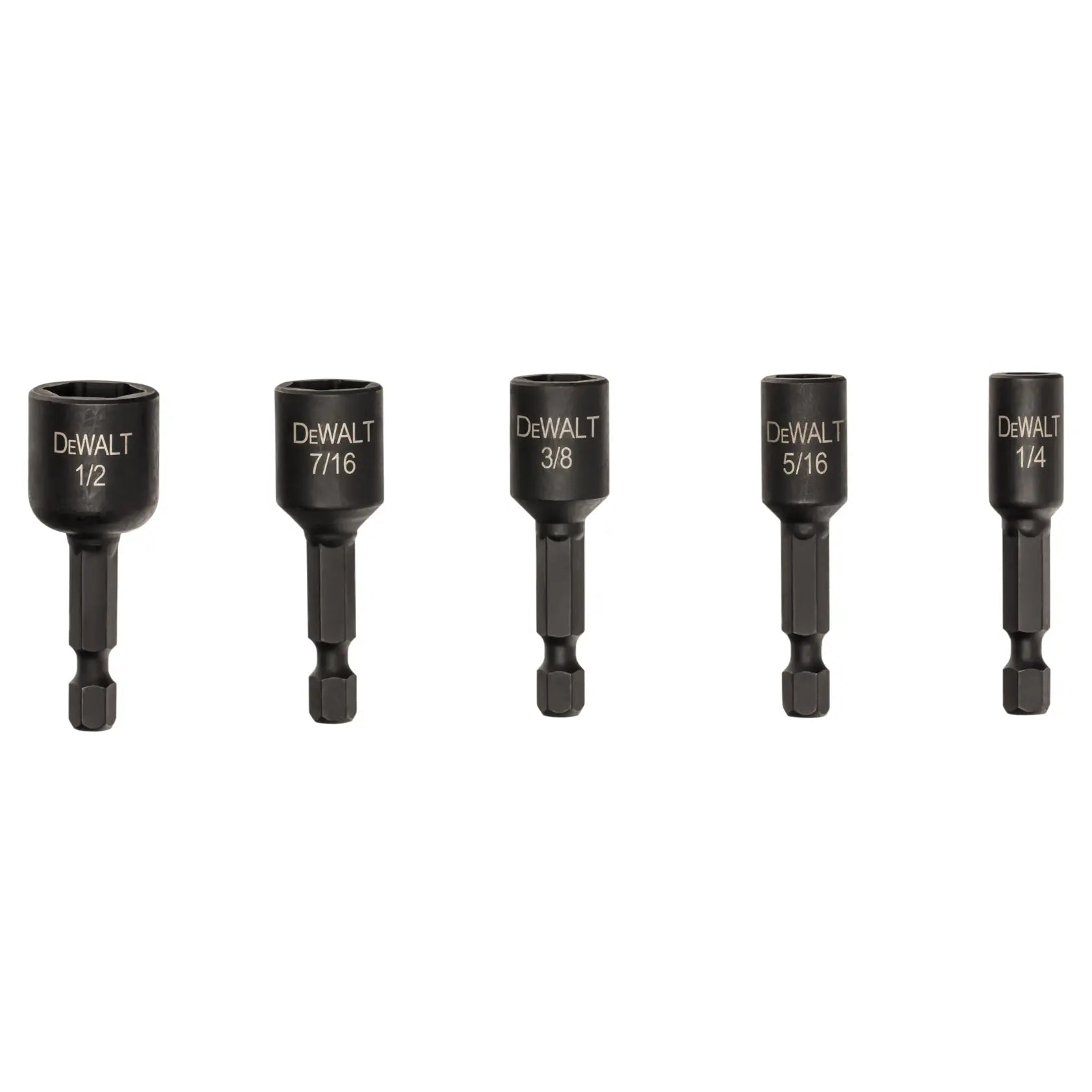 DeWalt DW2235IR 5-Piece IMPACT READY Magnetic Nut Driver Set (1/4" to 1/2") - image 3