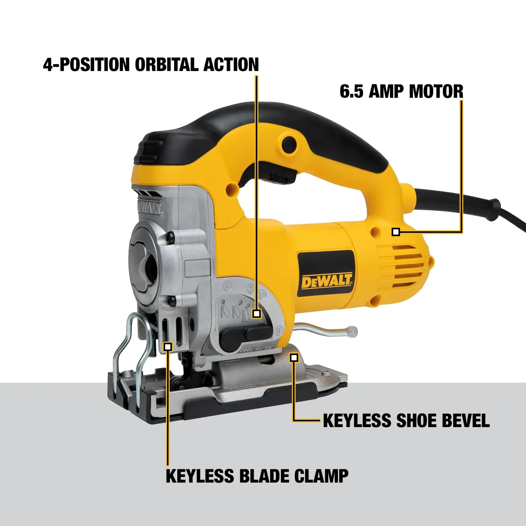 DeWalt DW331K 6.5 Amp Jig Saw Kit - image 4