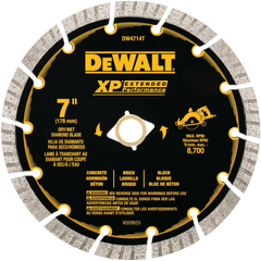 DeWalt DW4714T 7" XP Turbo Segmented Diamond Blade - image 1