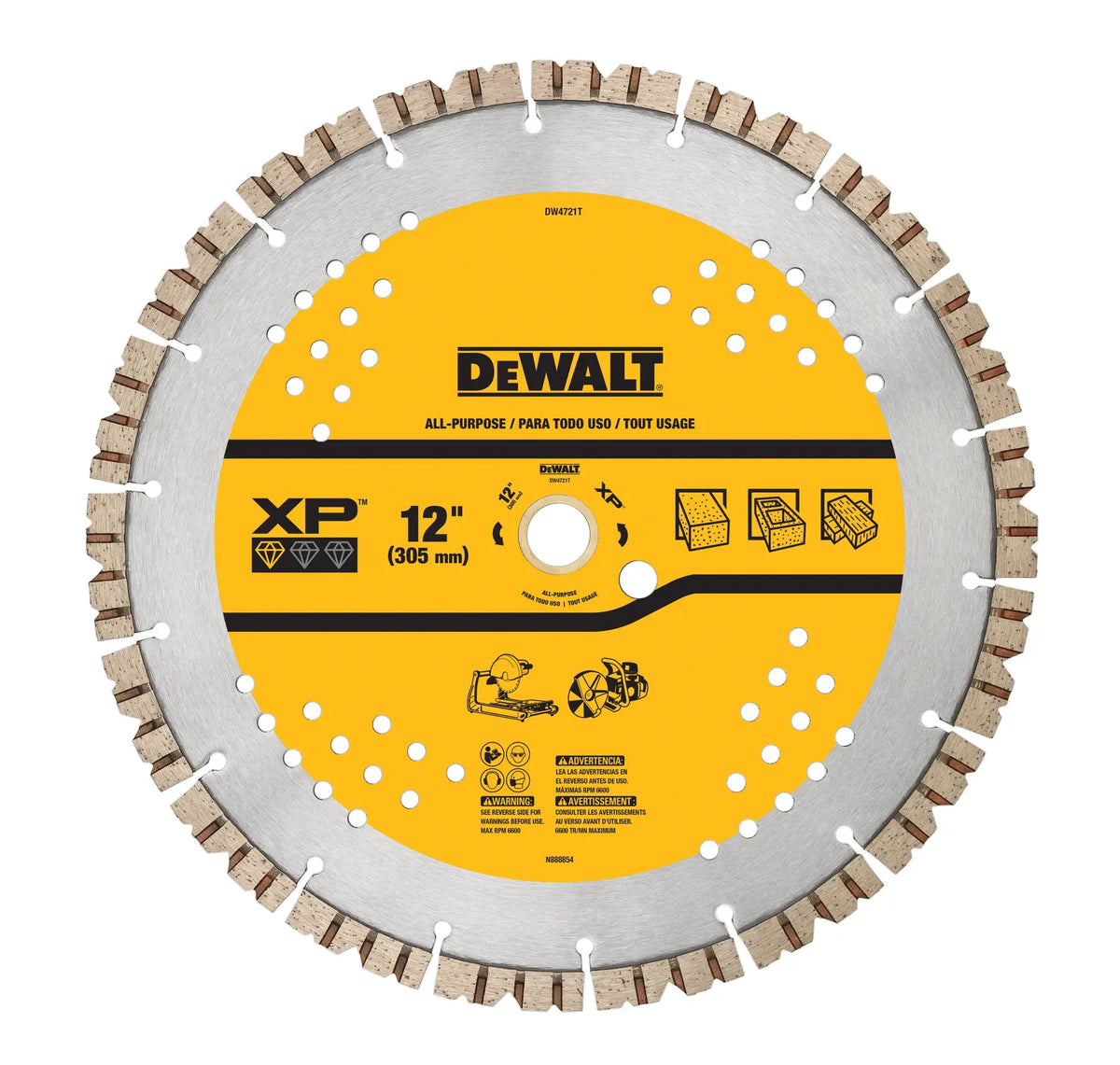 DeWalt DW4721T 12" XP General Purpose Segmented Diamond Blade - image 1