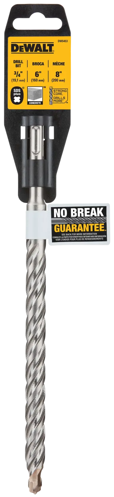 DeWalt DW5453 3/4" x 6" x 8" SDS Plus 2-Cutter Carbide Rotary Hammer Bit - image 1