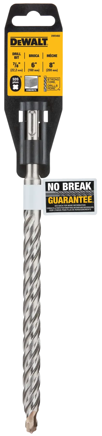 DeWalt DW5460 7/8" x 6" x 8" SDS Plus 2-Cutter Carbide Rotary Hammer Bit - image 2