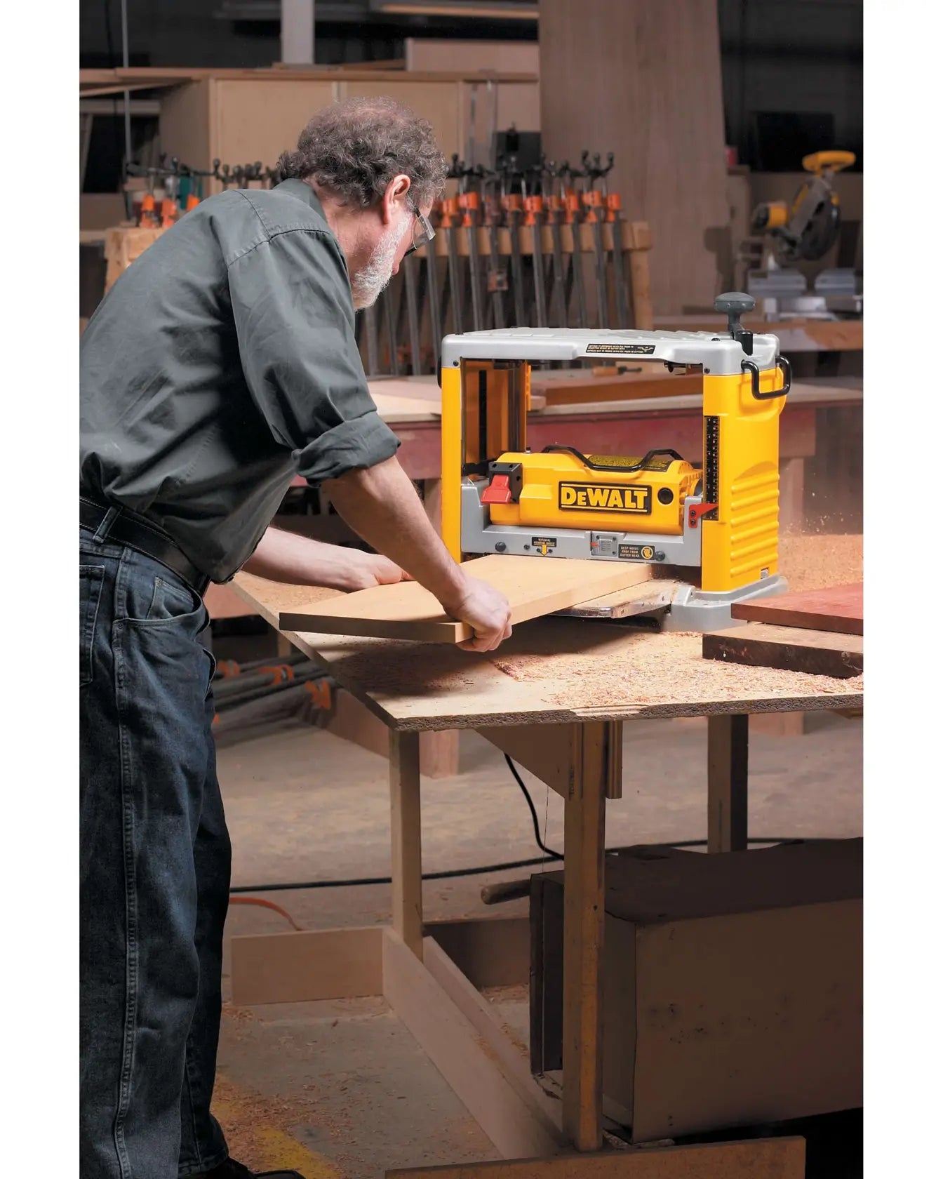 DeWalt DW734 12-1/2-in (318mm) Corded Electric Thickness Planer With Three Knife Cutter-head (15 Amp) - image 7