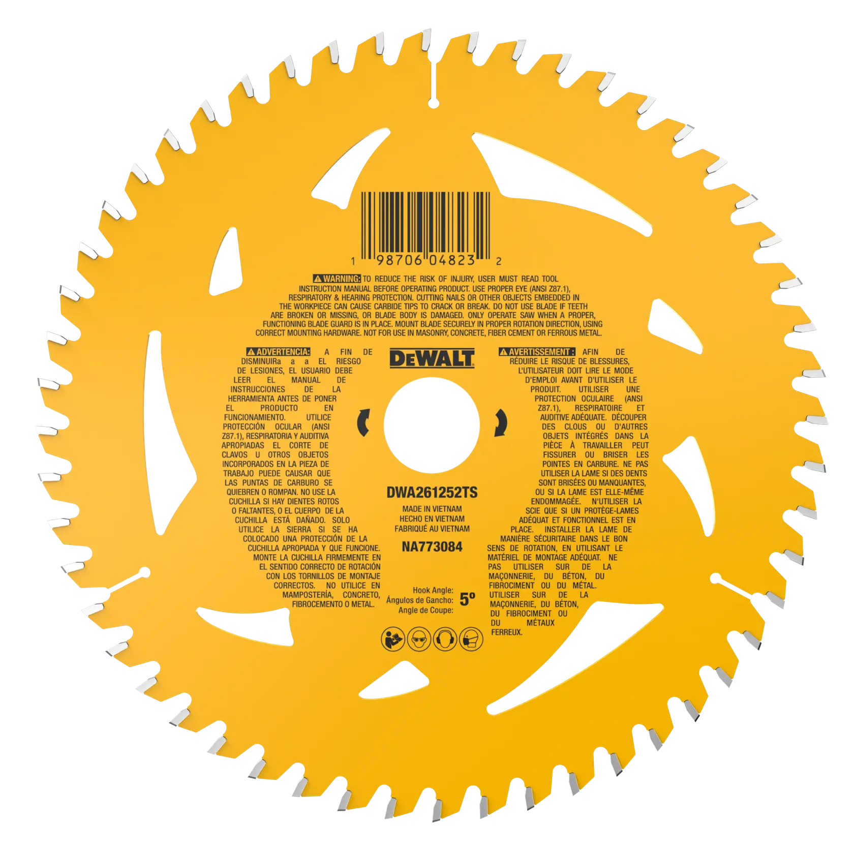 DeWalt DWA261252TS 6-1/2" 52T Laminate and Melamine Track Saw Blade - image 2