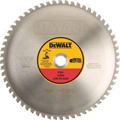 DeWalt DWA7737 12" 60T Ferrous Metal Cutting Saw Blade, 1" Arbor - image 1