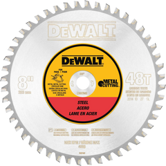 DeWalt DWA7840 8" 40T Ferrous Metal Cutting Carbide Saw Blade, 5/8" Arbor - image 1