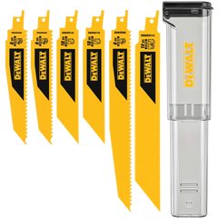 DeWalt DWAR6SETCS 6-Piece Bi-Metal Reciprocating Saw Blade Set with Case - image 1