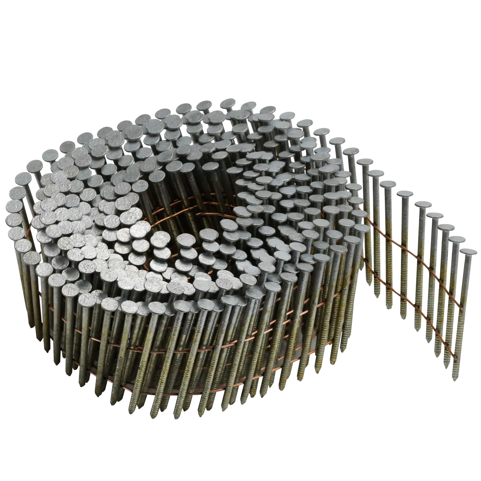 DeWalt DWC5R80BDG 1-3/4" x .080" 15° Ring-Shank Galvanized Coil Siding Nails, 3,600-Pack - image 2
