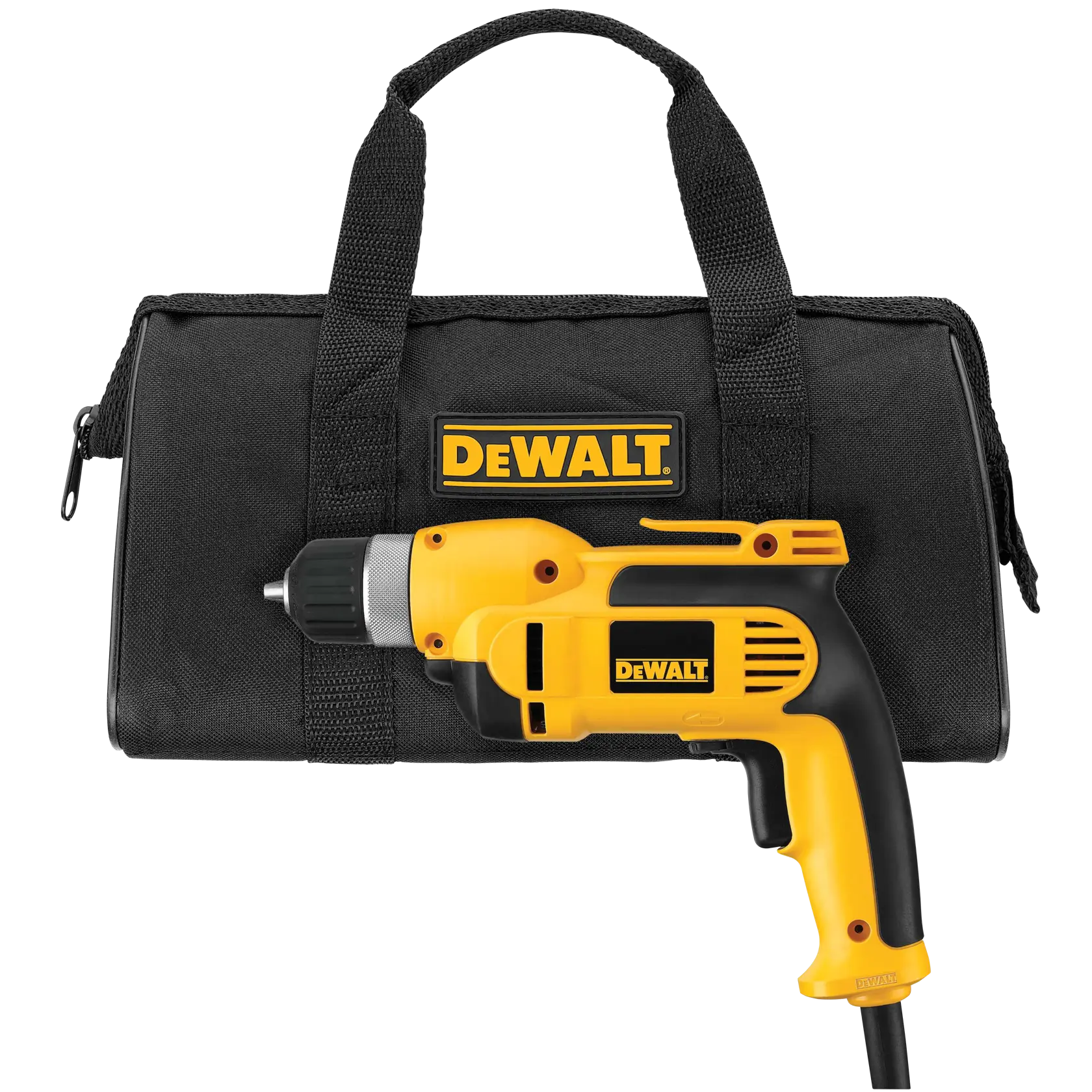 DeWalt DWD110K 3/8-in (10mm) VSR Pistol Grip Drill With Keyless Chuck Kit - image 1