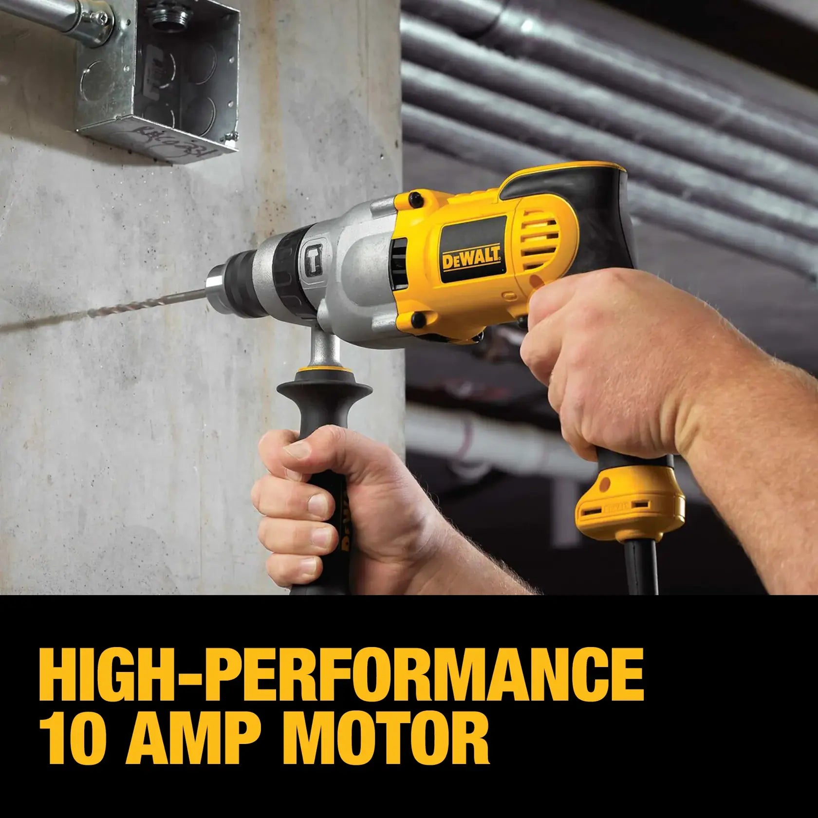 DeWalt DWD520 1/2-in VSR Pistol Grip Hammer Drill - image 5