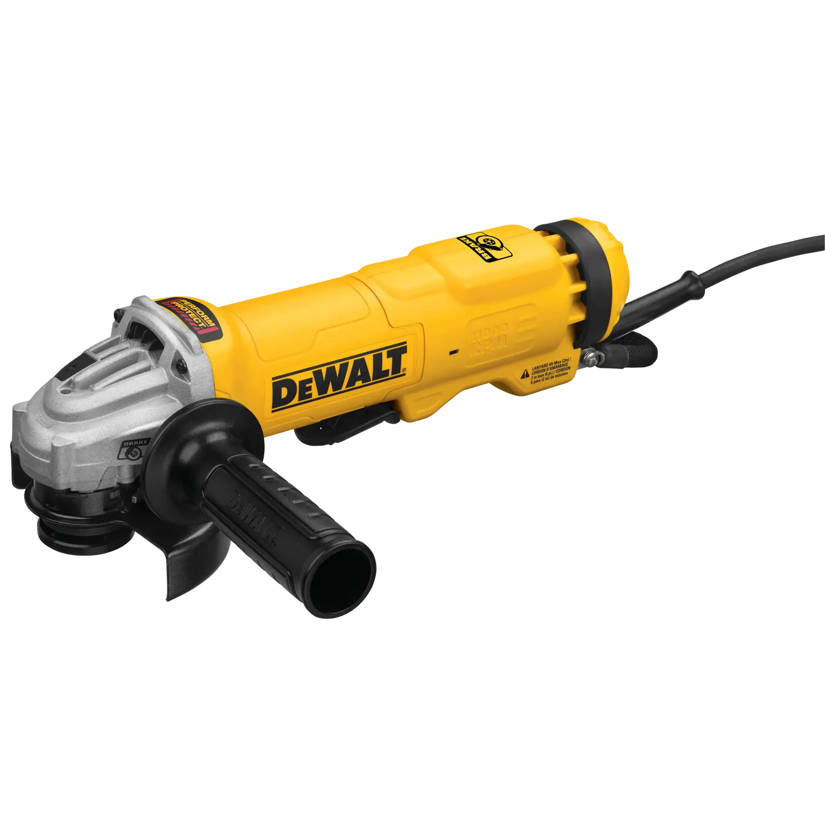 DeWalt DWE4222N 4-1/2" Paddle-Switch Angle Grinder with Brake, No Lock-On - image 3